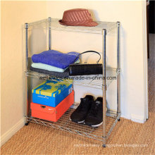 NSF Approval 3 Tiers Chrome Steel Wire Shelving for Home